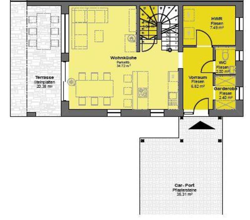 Neubau Doppelhaushälfte ~ WFL 110 m² ~ 4 Zimmer ~ ca. 200m² Garten ~ Würnitz /  / 2112 Würnitz / Bild 8