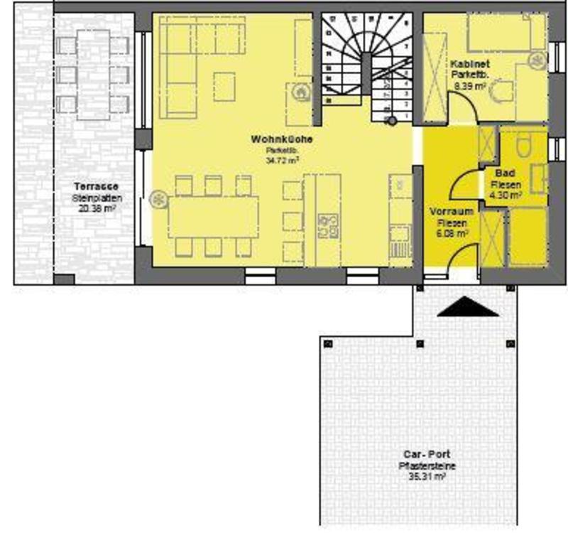 Neubau Doppelhaushälfte ~ WFL 110 m² ~ 4 Zimmer ~ ca. 200m² Garten ~ Würnitz /  / 2112 Würnitz / Bild 9