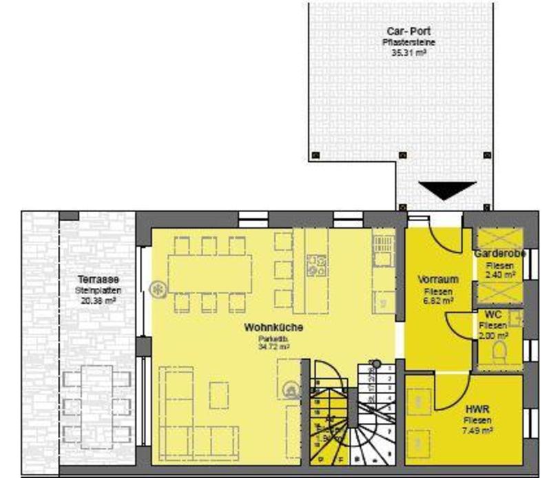 4 DOPPELHAUSHÄLFTEN ~ 4 - 6 Zimmer ~ 206 m² - 231 m² Garten  /  / 2112 Würnitz / Bild 2