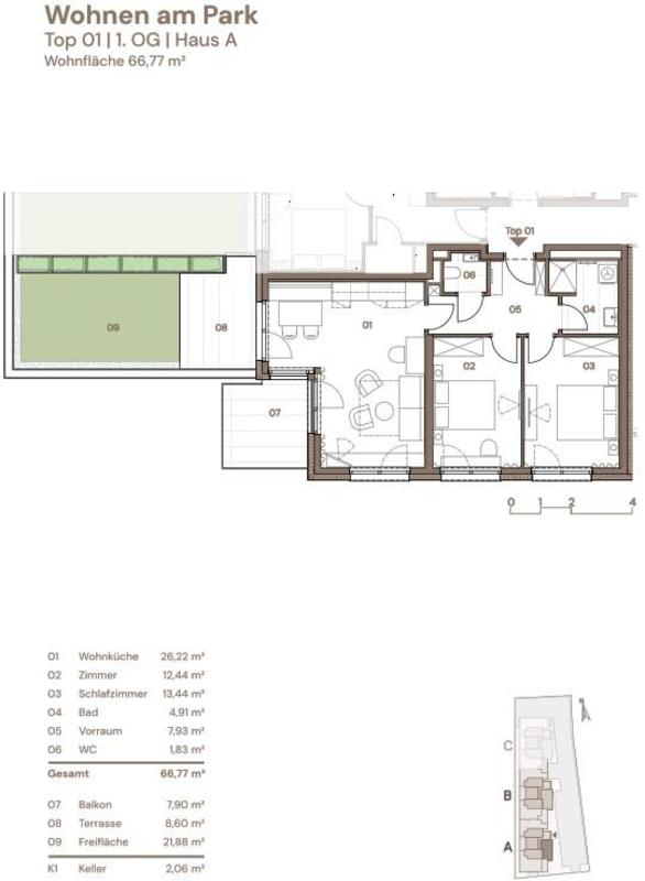 Neubauprojekt ~ 45 Apartments ~ zwischen 47 - 67m - Kurzzeitvermietung mglich  /  / 8490 Bad Radkersburg / Bild 9