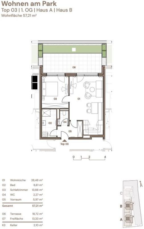 Neubauprojekt ~ 45 Apartments ~ zwischen 47 - 67m - Kurzzeitvermietung mglich  /  / 8490 Bad Radkersburg / Bild 3